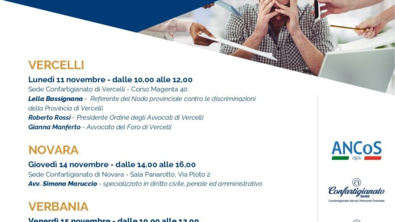 Molestie nei luoghi di lavoro: Settimana del Sociale, Confartigianato